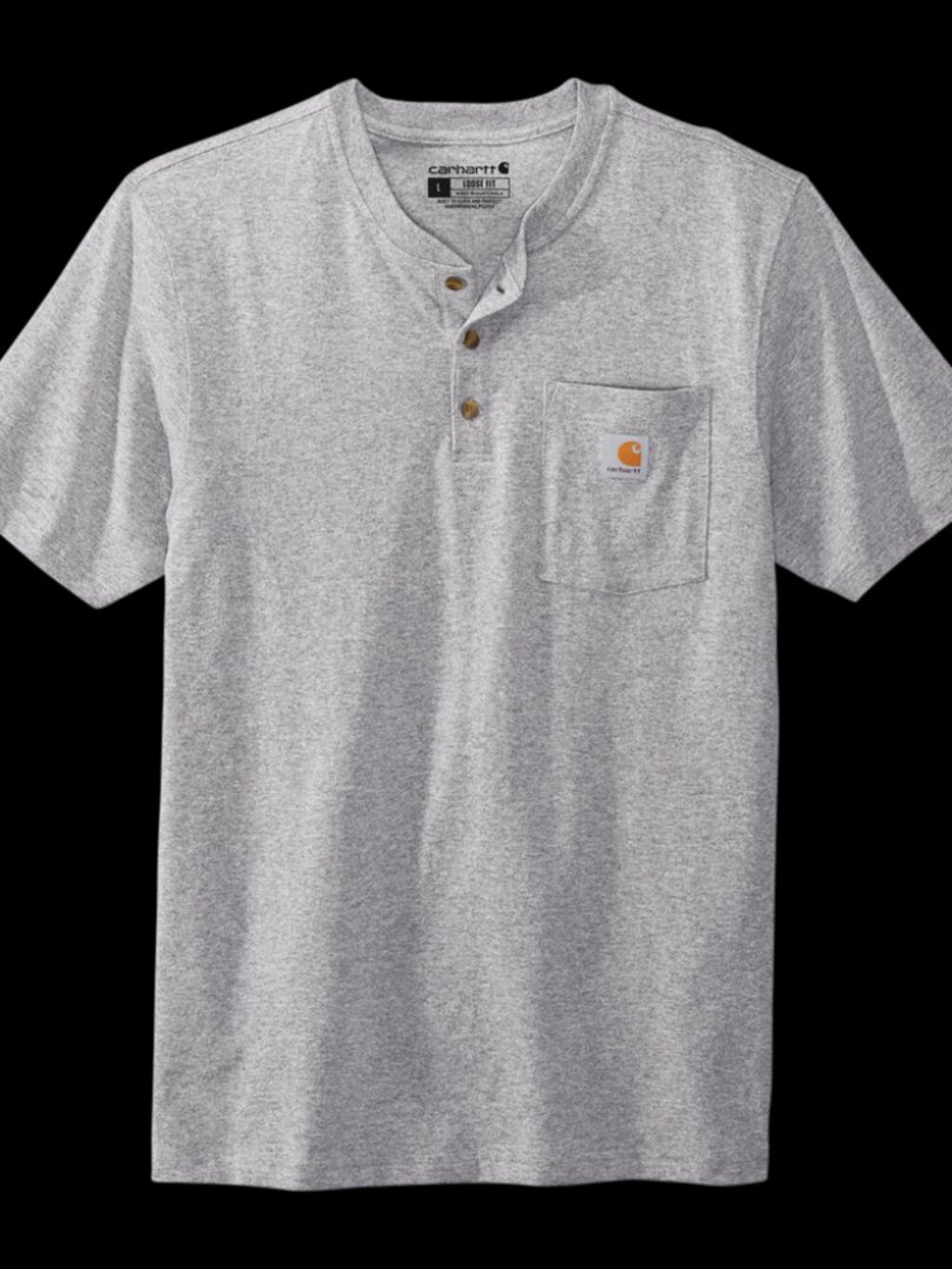 TWO Carhartt Men's Dearborn Loose Henley T-Shirt